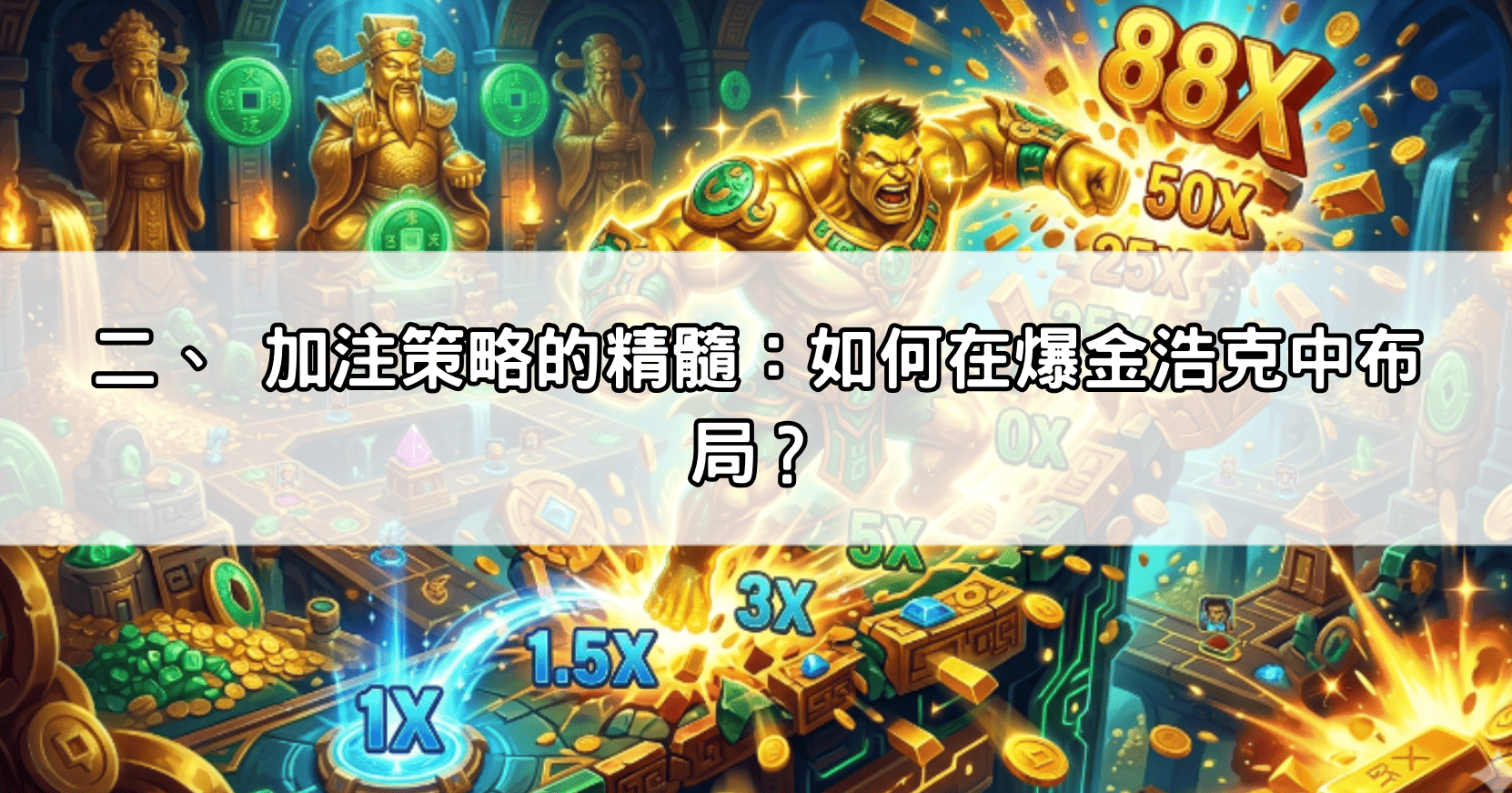二、 加注策略的精髓：如何在爆金浩克中布局？